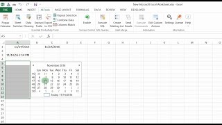 Easily insert and edit dates in Excel with the Popup Calendar [upl. by Ennovyahs169]