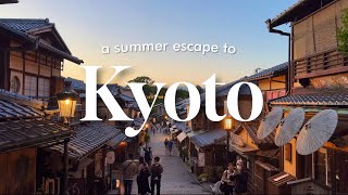 Kyoto in summer  Japan Travel Vlog  4day itinerary [upl. by Neehcas710]