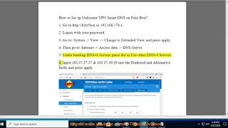 Set up Unlocator VPN Smart DNS on Fritz Box [upl. by Other]