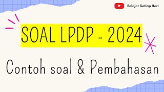 Latihan Soal Tes Bakat Skolastik TBS LPDP 2024 [upl. by Box]