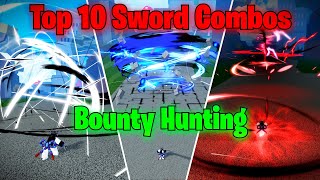 Top 10 Sword Combos  Hunting  Blox Fruits [upl. by Nedaj]