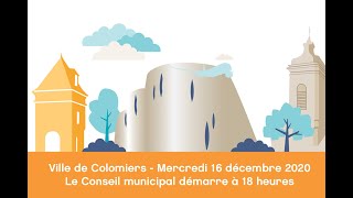 Conseil Municipal de la Ville de Colomiers  16 décembre 2020 [upl. by Lucinda]