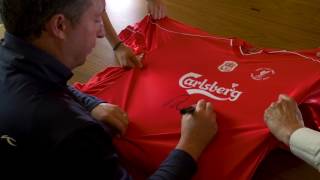 Robbie Fowler  Exclusive Signing  Exclusive Memorabilia [upl. by Walcoff788]