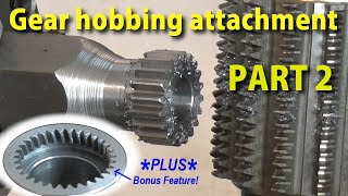 Gear Hobbing Attachment milling machine Part 2 [upl. by Asinla]