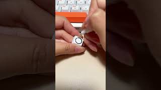 Drawing Volvo car logo on the keyboard shorts diy art tiktok trending [upl. by Naoh]