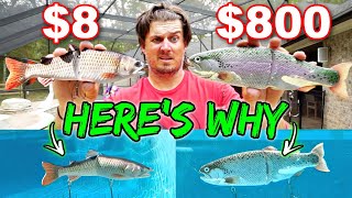 CHEAP vs EXPENSIVE Swimbaits UNDERWATER Proof of their Value Surprising [upl. by Anirb]