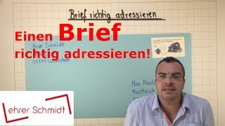 Einen Brief richtig beschriften adressieren  Sachunterricht   Lehrerschmidt  einfach erklärt [upl. by Nwad229]