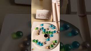 Do you feel relaxed when looking at colorful marbles marbles trackball woodentoys amazingvideo [upl. by Lal]