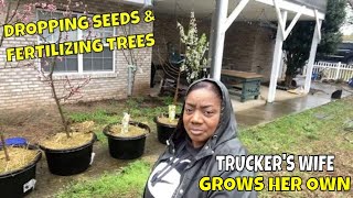 PREPARING FOR SPRING GARDEN  FERTILIZING FRUIT TREES  GROW YOUR OWN FOOD  DAILY VLOG [upl. by Callahan]