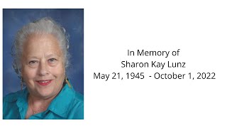 Paynesville Lutheran Church  October 6 2022  Memorial Service for Sharon Kay Lunz [upl. by Nibla]