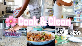 COOK AND CLEAN WITH ME 2021  GETTING THINGS DONE  CLEANING MOTIVATION [upl. by Nyleahs]