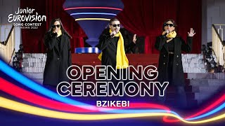 Bzikebi  Bzzz  Junior Eurovision 2022 Opening Ceremony [upl. by Luas]