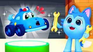 Lets Repair Song  Police Car Is Broken  Bebezoo  Nursery Rhymes amp Kids Songs [upl. by Stark]