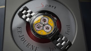 FP Journe Linesport Centigraphe Sport Yellow Dial Titanium fpjourne watch [upl. by Ahsenrad759]