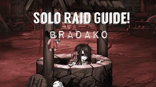 Brave Nine 2024 Solo Raid Series Bradako Guide  3rd and 4th Form  186M Damage [upl. by Nuawad]