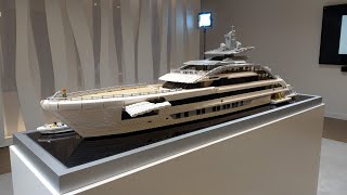 LEGO Yacht Scale Model quotProject Cosmosquot Heesen Yachts [upl. by Ellora136]