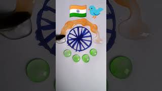 colour mixing 🔴🟡🔵🟣🟢💝⚫⚪ drawing satisfying color painting anaya colors easyd India flag Army [upl. by Thursby]