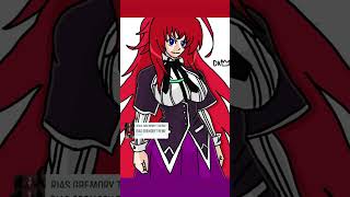 Rias Gremory Fan Art Drawn by Me RiasGremory HighSchoolDXD fanart [upl. by Cornelius196]