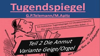 Tugendspiegel Telemann 2 Die Anmut Noten 0€ httpwwwnotenapitzde GeigeOrgel Duo Apitz [upl. by Axe444]