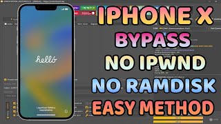 Iphone x Icloud Bypass  No Ipwnd  No Ramdisk Boot  Icloud Bypass Easy way [upl. by Moser]