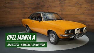 Opel Manta A  Restored  Rare  European car  1971 VIDEO wwwERclassicscom [upl. by Nathanoj106]