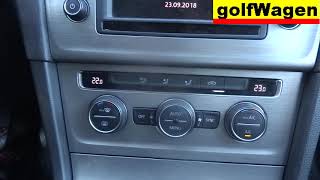 VW Golf 7 HVAC reset climatronic flaps calibration how to [upl. by Orly]