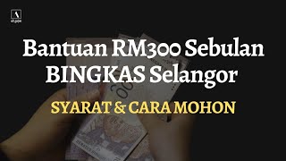 Bantuan RM300 Sebulan BINGKAS Selangor  Syarat Dan Cara Mohon [upl. by Lorak147]