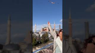 Um batatinha pra gaivota em Istanbul 🇹🇷 turkey istanbul [upl. by Nollek]