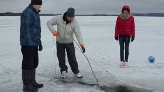 Winterfishing in Kainiemi  Talvikalastusta Kainiemessä [upl. by Neural]