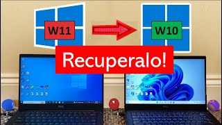 VOLVER a WINDOWS 10 en 2024 ✅ como REGRESAR a WINDOWS 10 desde WINDOWS 11 [upl. by Neliak]