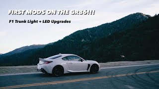 First Mods for the GR86 F1 Trunk Light  LED Upgrades [upl. by Naihr835]