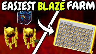 BEST BLAZE FARM IN MINECRAFT FOR 120 BOTH JAVA AND PE [upl. by Ardra240]