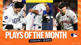 Top 25 Plays of August 2024 ft Shohei Ohtani walkoff grand slam Blake Snells nohitter amp more [upl. by Etteroma]