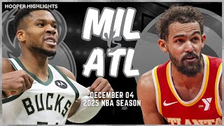 Milwaukee Bucks vs Atlanta Hawks Full Game Highlights  Dec 4  2025 NBA Season [upl. by Bahner]