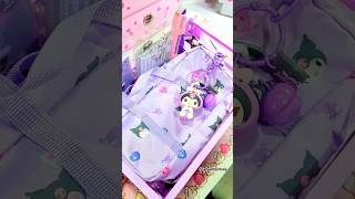 Kuromi Stationery Organizer ASMR 🔮💜 schoolsupplies [upl. by Dulcy]