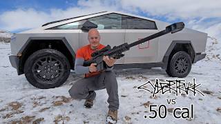 Is the Cybertruck ACTUALLY bulletproof vs 50 cal rifle [upl. by Ayekehs523]