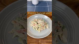 Crab salad ❤️ crabsalad easyrecipe quickmeals seafoodrecipe imitationcrab saladrecipe [upl. by Schwarz]