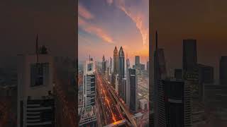 A beautiful Dubai Sunrise dubai sunrise uae timelapse [upl. by Markman]