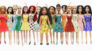 Play Doh Sundresses ALL Disney Princesses Inspired Costumes [upl. by Liebowitz790]