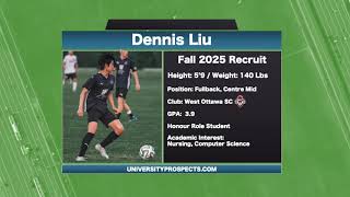 Dennis Liu Fall 2025 Recruit [upl. by Ecinad]