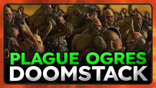 Plague Ogres Doomstack  Total war Warhammer 3 [upl. by Rimas]