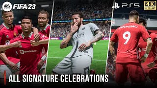 FIFA 23  All Signature Celebrations [upl. by Stempien]