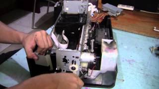 Disassembling Epson Stylus Photo P60  T60  Belt Board Sensor and Head [upl. by Oigolue]