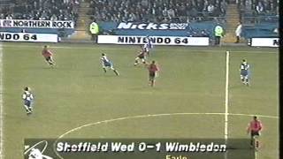 Sheffield Wednesday vs Wimbledon March 9th 1997 FA Cup Quarter Final Entire 2nd half [upl. by Manoff]