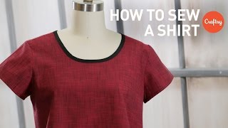 How to Sew a Shirt Easy Pullover  Craftsy Sewing Projects [upl. by Yllom517]