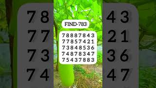 Brain Teaser Its hard to find the hidden number783 Ep261quotshorts search mathstricks [upl. by Domineca]