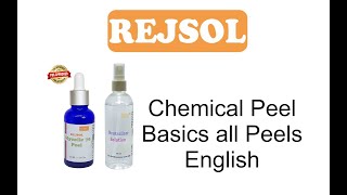 Rejsol Chemical peel Basics of all products of REJSOL Chemical Peels any enquiries WA 9773494509 [upl. by Enyamrahs883]