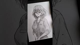 Anime Drawing Girl art drawing anime anineart animegirl animedrawing viral viralvideoshorts [upl. by Hamlet]