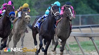 Preakness Stakes 2019 FULL RACE jockey John Velazquez thrown from horse  NBC Sports [upl. by Laval337]