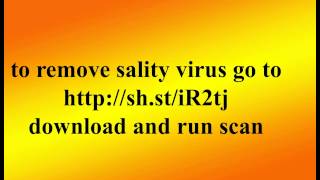 Remove Sality Virus [upl. by Oramug]